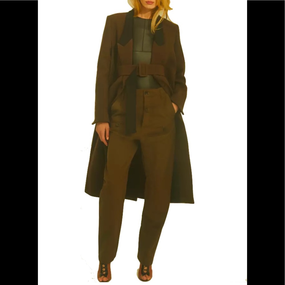 TRE BY NATALIE RATABESI Nyx Long Brown Coat